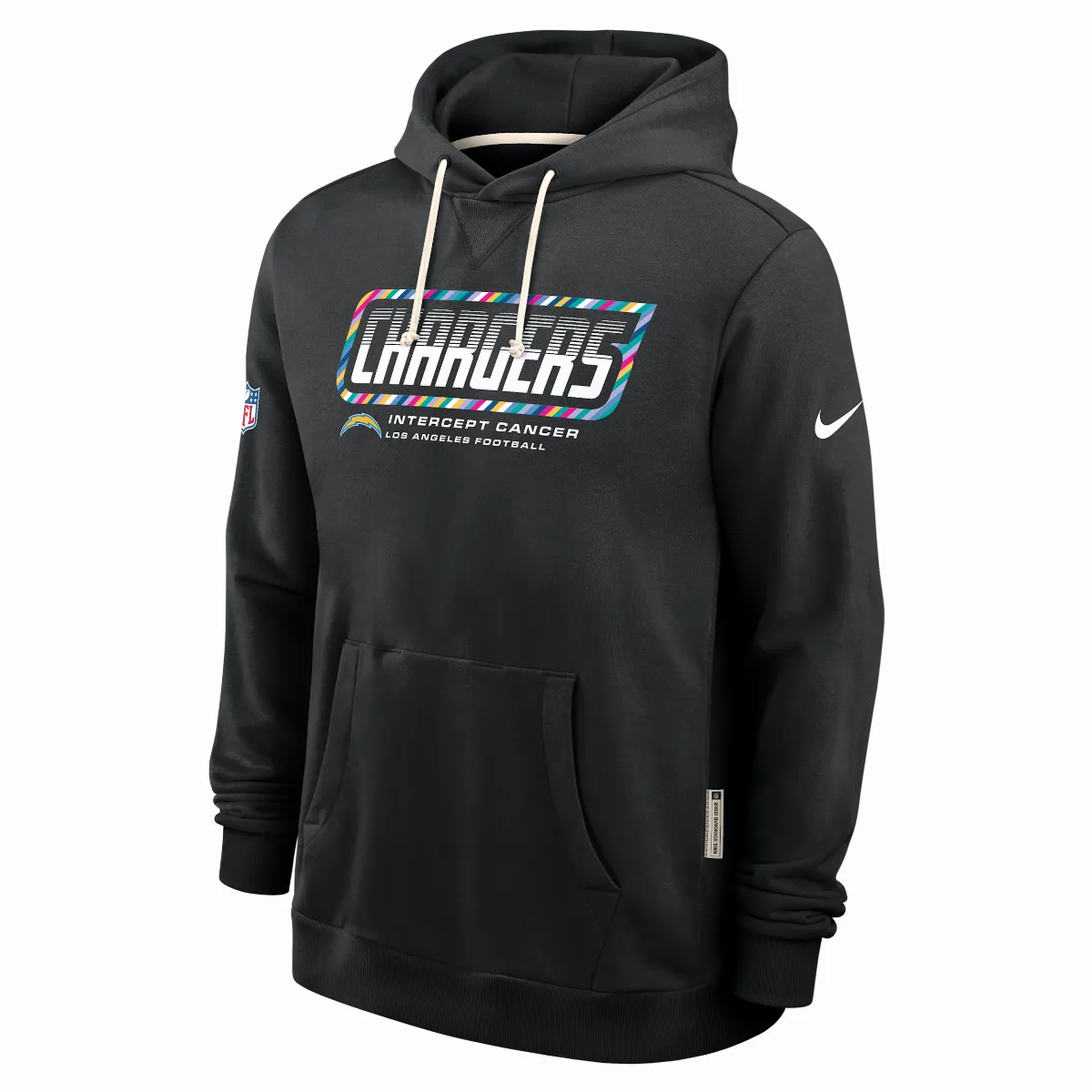 Los Angeles Chargers Crucial Catch Sideline Standard Issue Dri-FIT NFL Pullover Hoodie by Nike