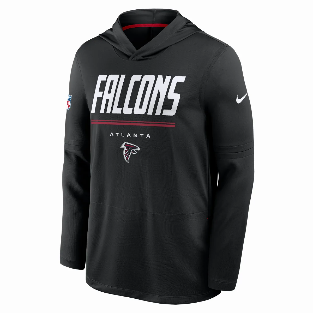 Atlanta Falcons Sideline Dri-FIT NFL Long-Sleeve Hooded Top