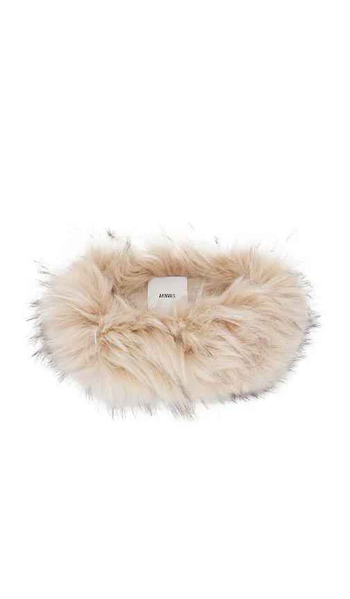 Faux Fur Circle Headband by AKNVAS