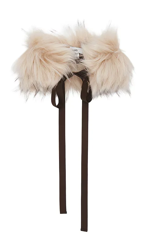 Runway Long Haired Faux Fur Choker
