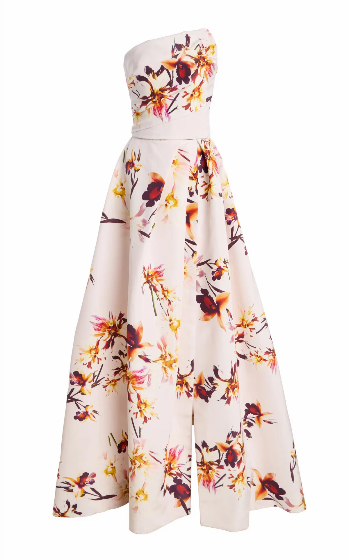 Asymmetric Strapless Ball Gown