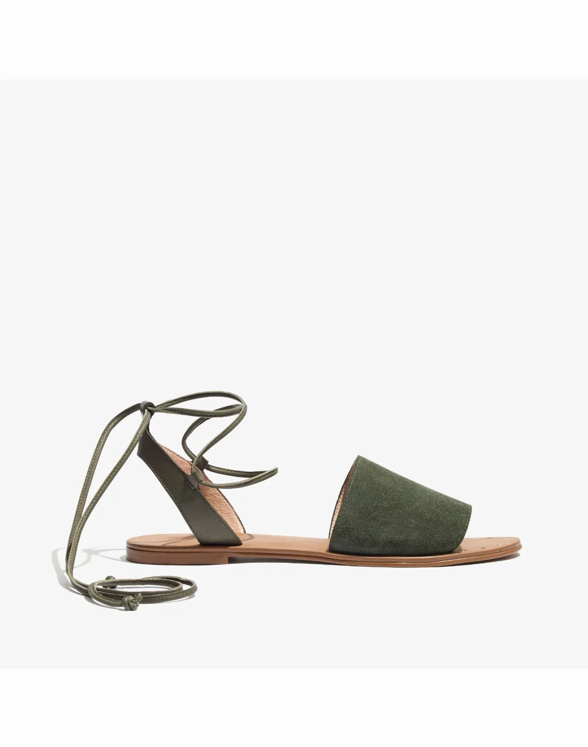 The Rena Lace-Up Sandal in Suede by MW
