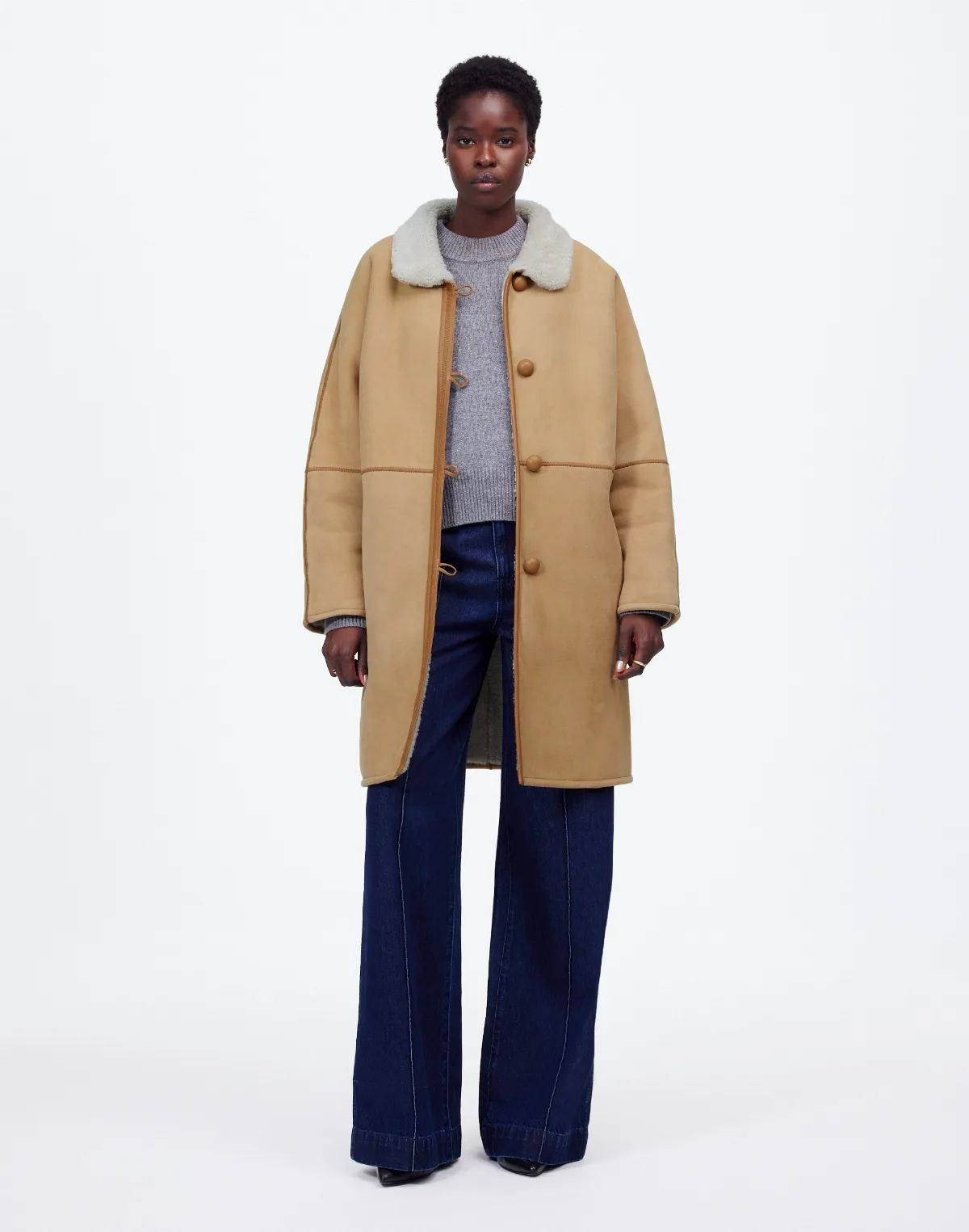 Suede Oversized Long Jacket by MW