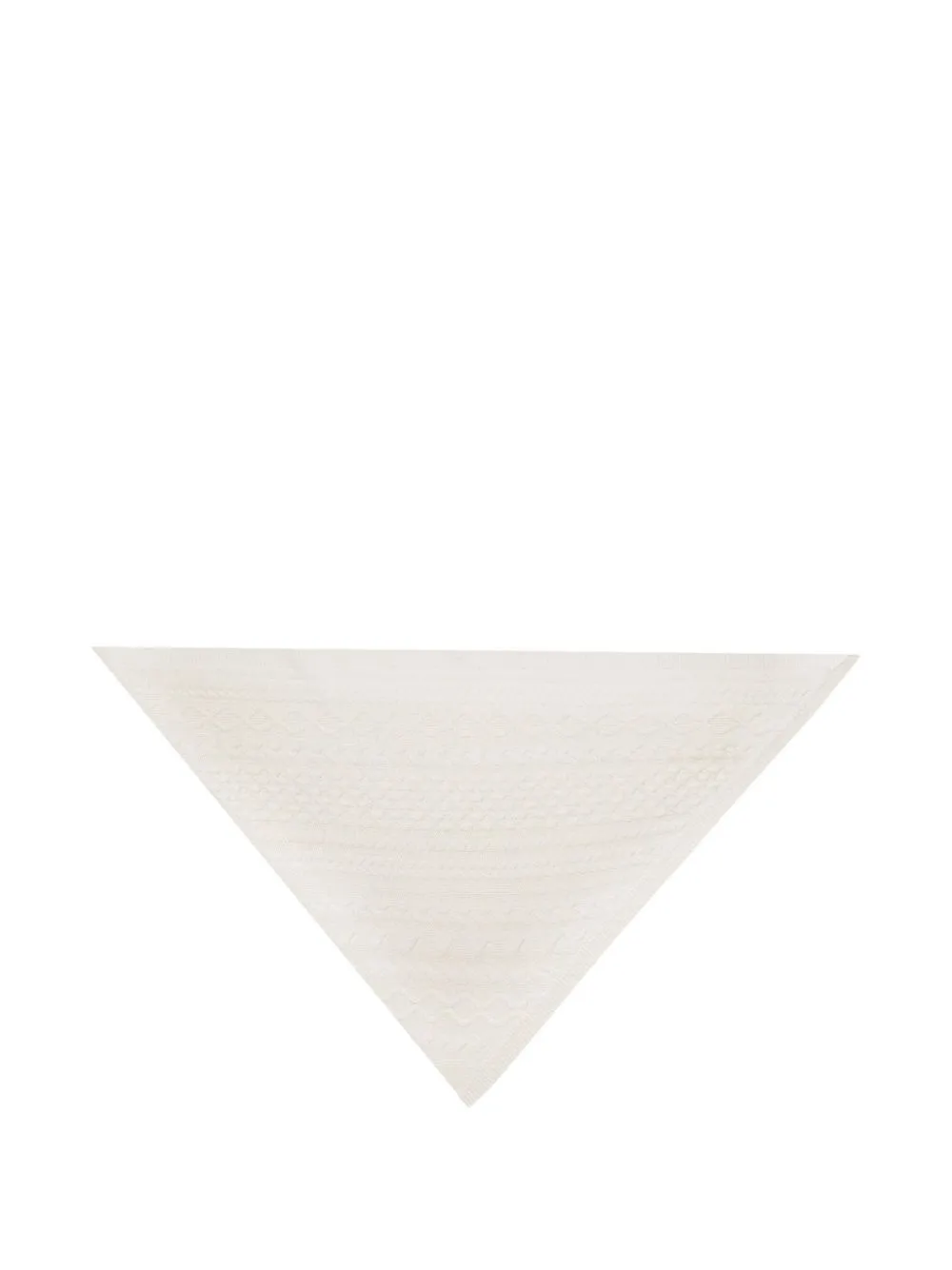 Sacha Cable-Knit Triangle Scarf by BOMPARD