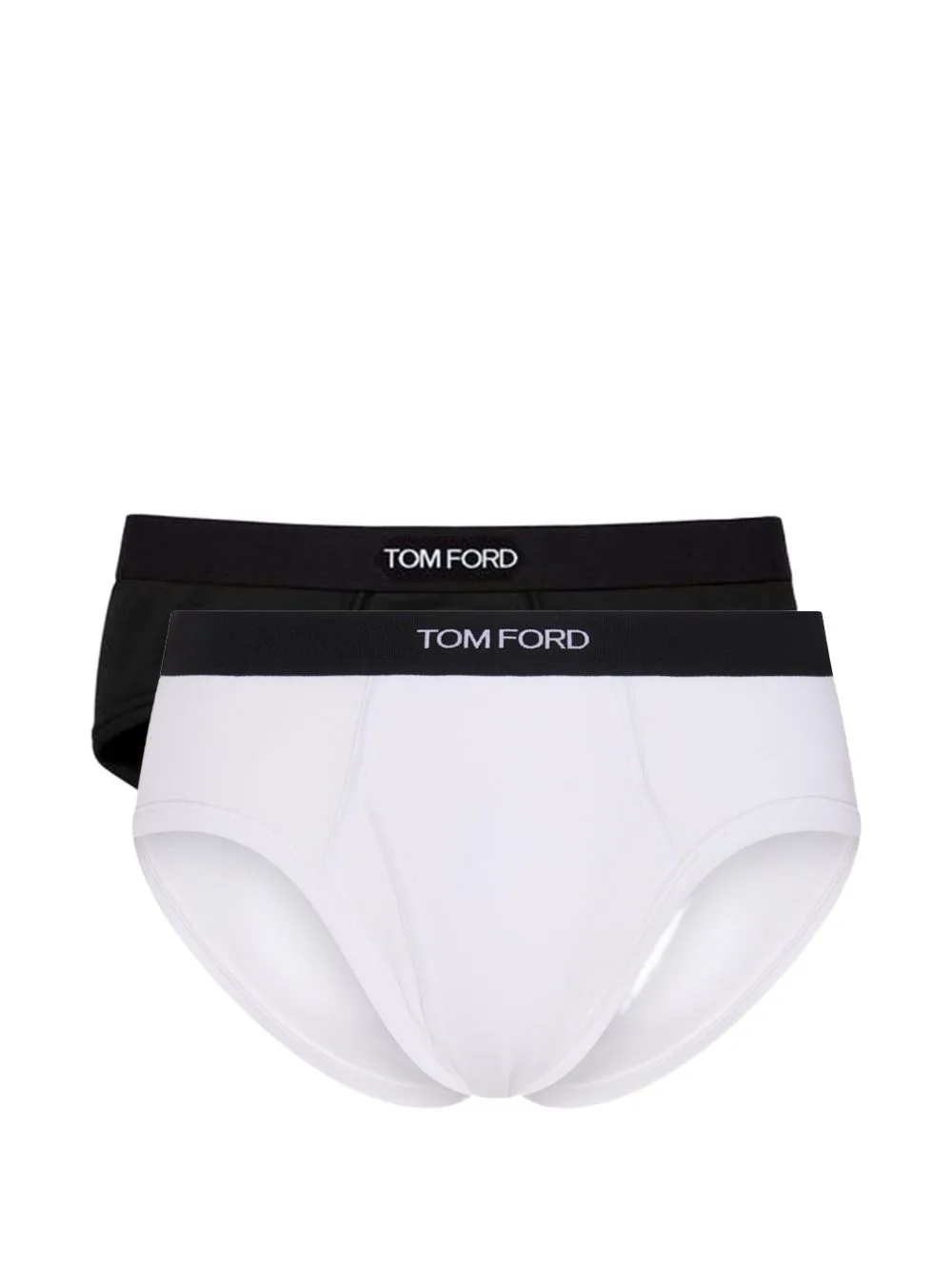 Logo-Waistband Briefs (set of Two) by TOM FORD