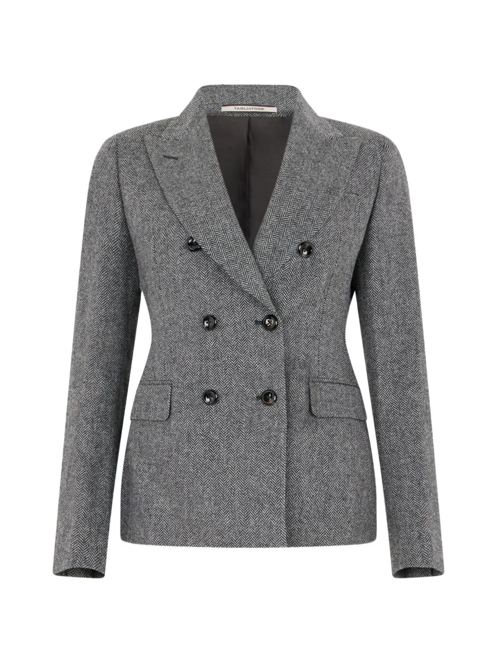 Herringbone Double-Breasted Blazer by Tagliatore