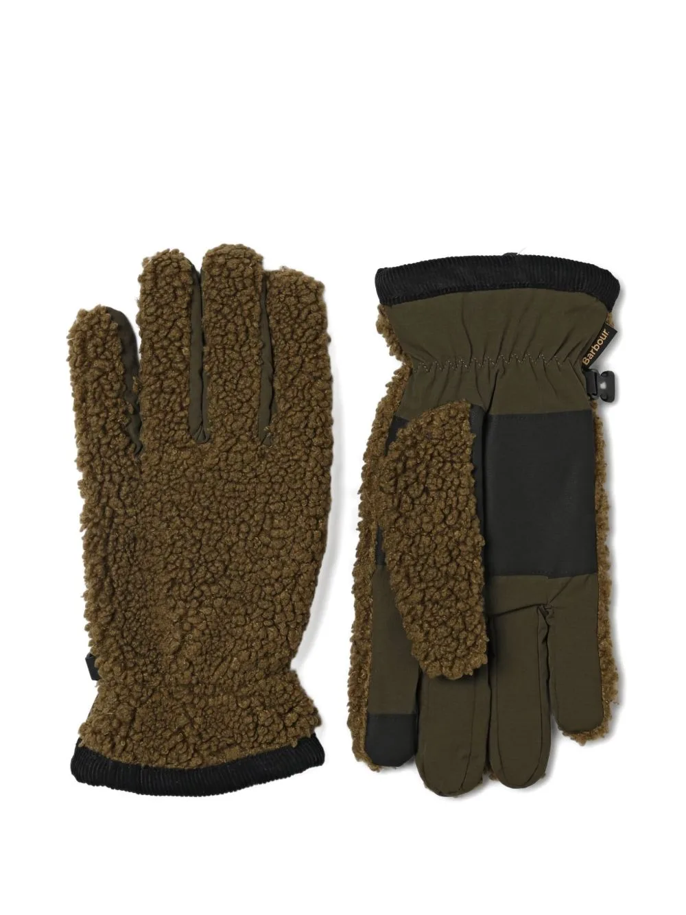 Buckle Fleece Gloves by Barbour