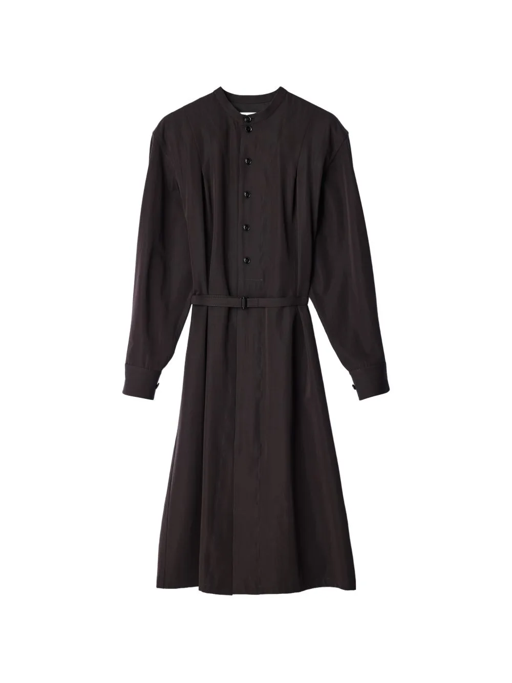 Belted Dress in Wool Gabardine by LEMAIRE