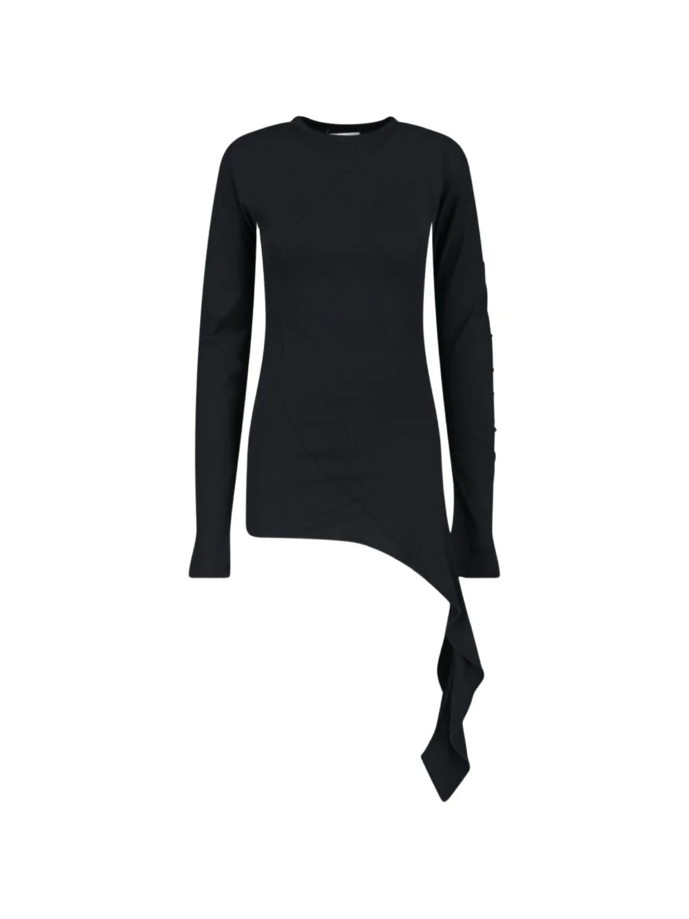Asymmetric Ruffled T-Shirt by Low Classic