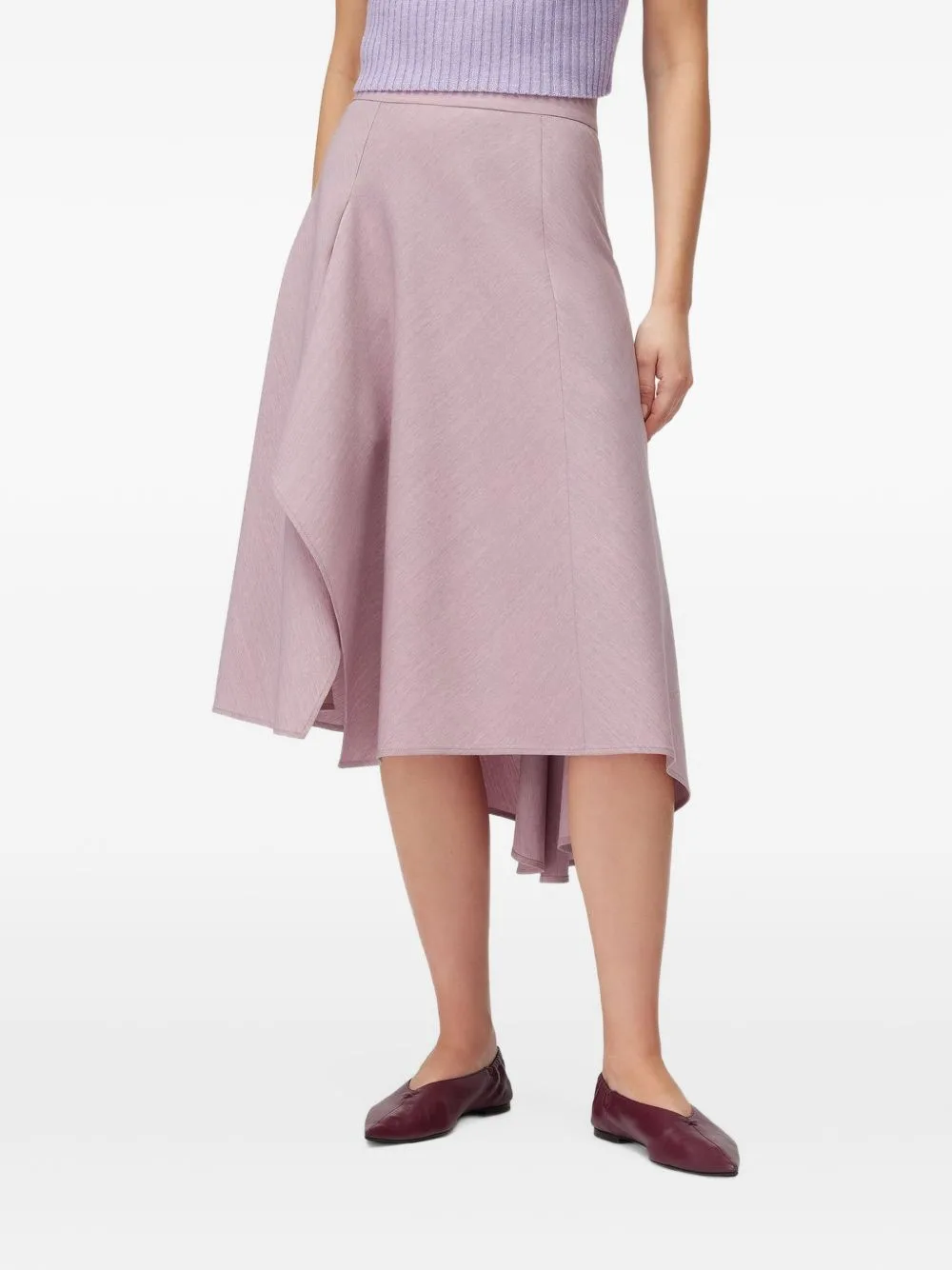 Asymmetrical Midi Skirt by RETORI