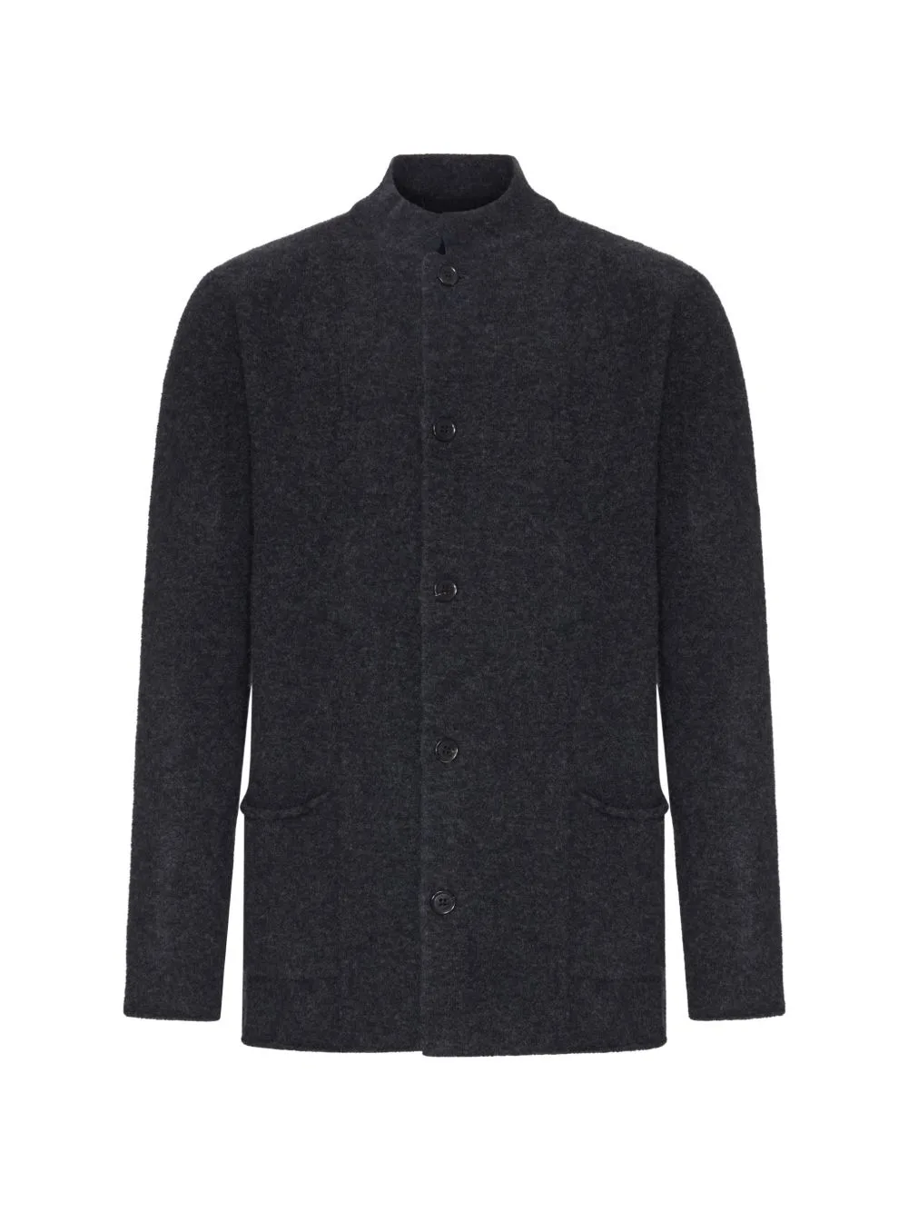Button-Up Stand-Collar Jacket