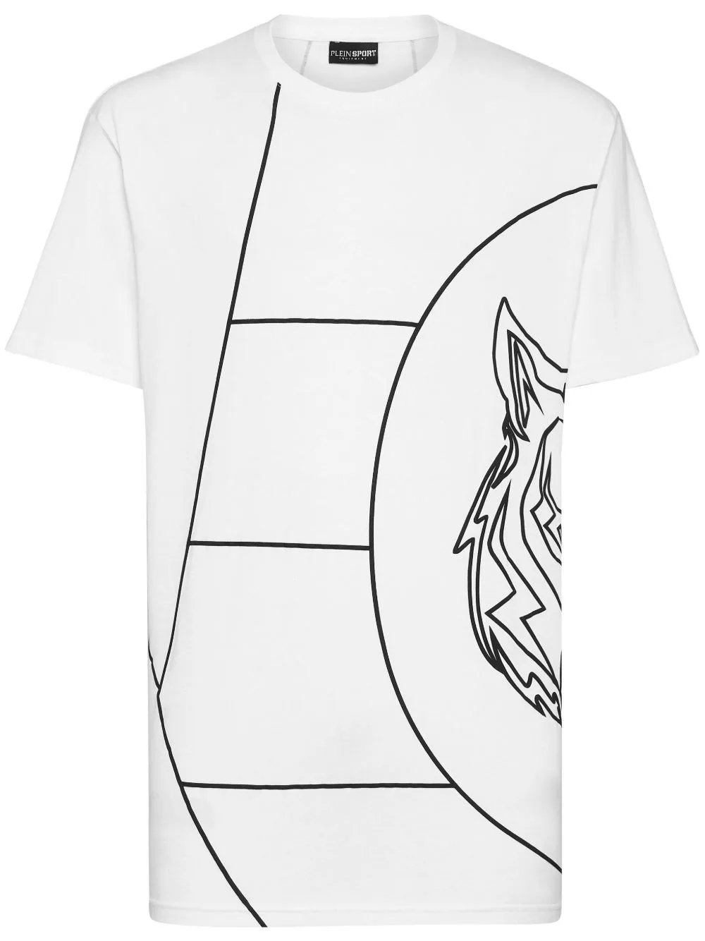 Tiger Court-Print Cotton T-Shirt by Plein Sport