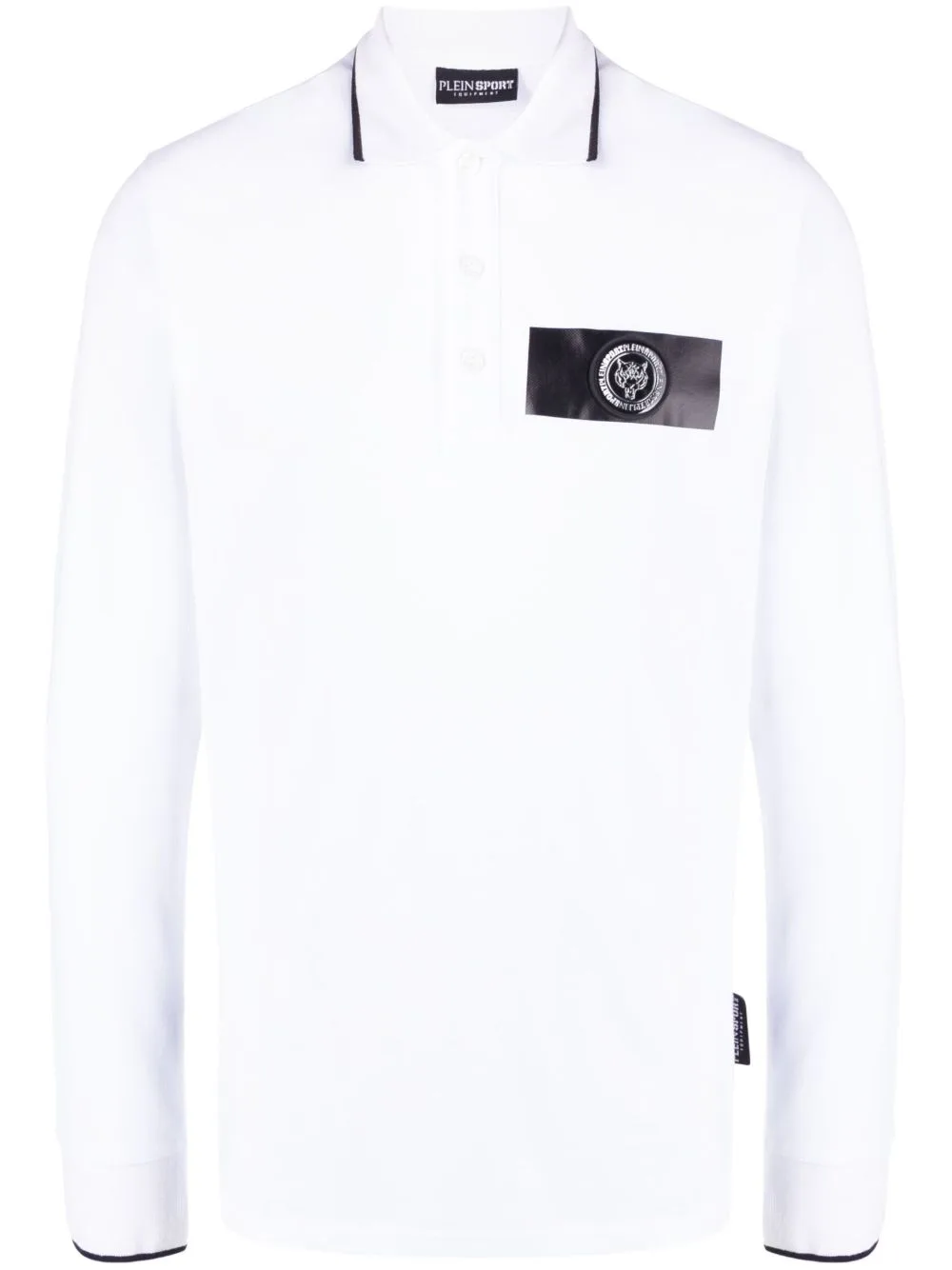 Long-Sleeve Cotton Polo Shirt by Plein Sport