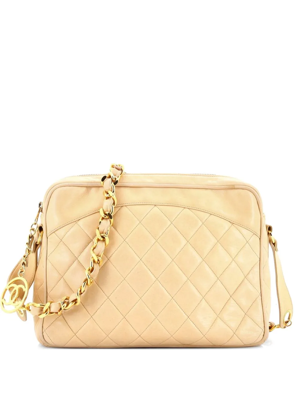 Chain Camera Bag Quilted Lambskin Shoulder Bag by CHANEL Pre-Owned