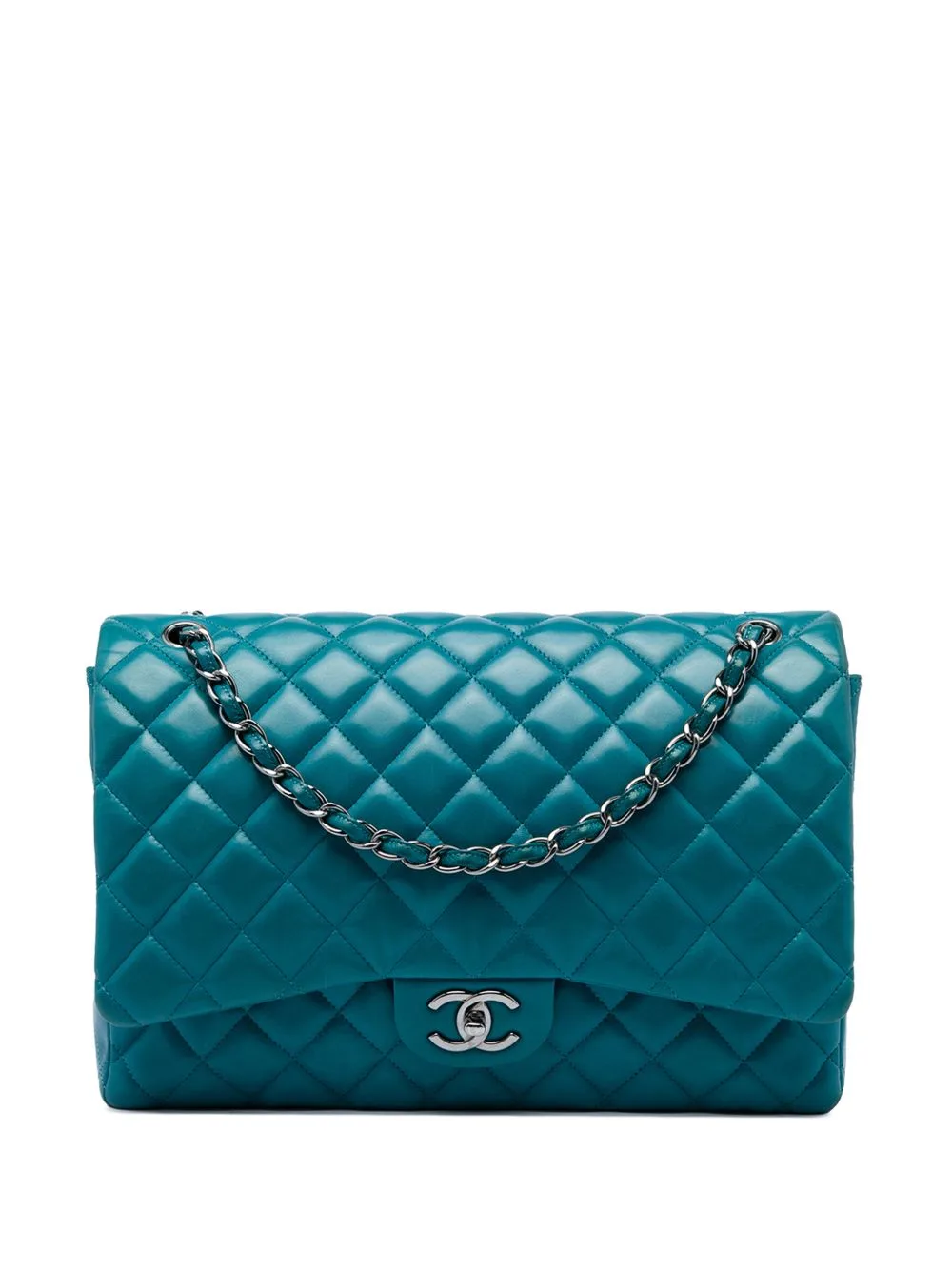 2011 Maxi Classic Lambskin Double Flap Shoulder Bag by CHANEL Pre-Owned