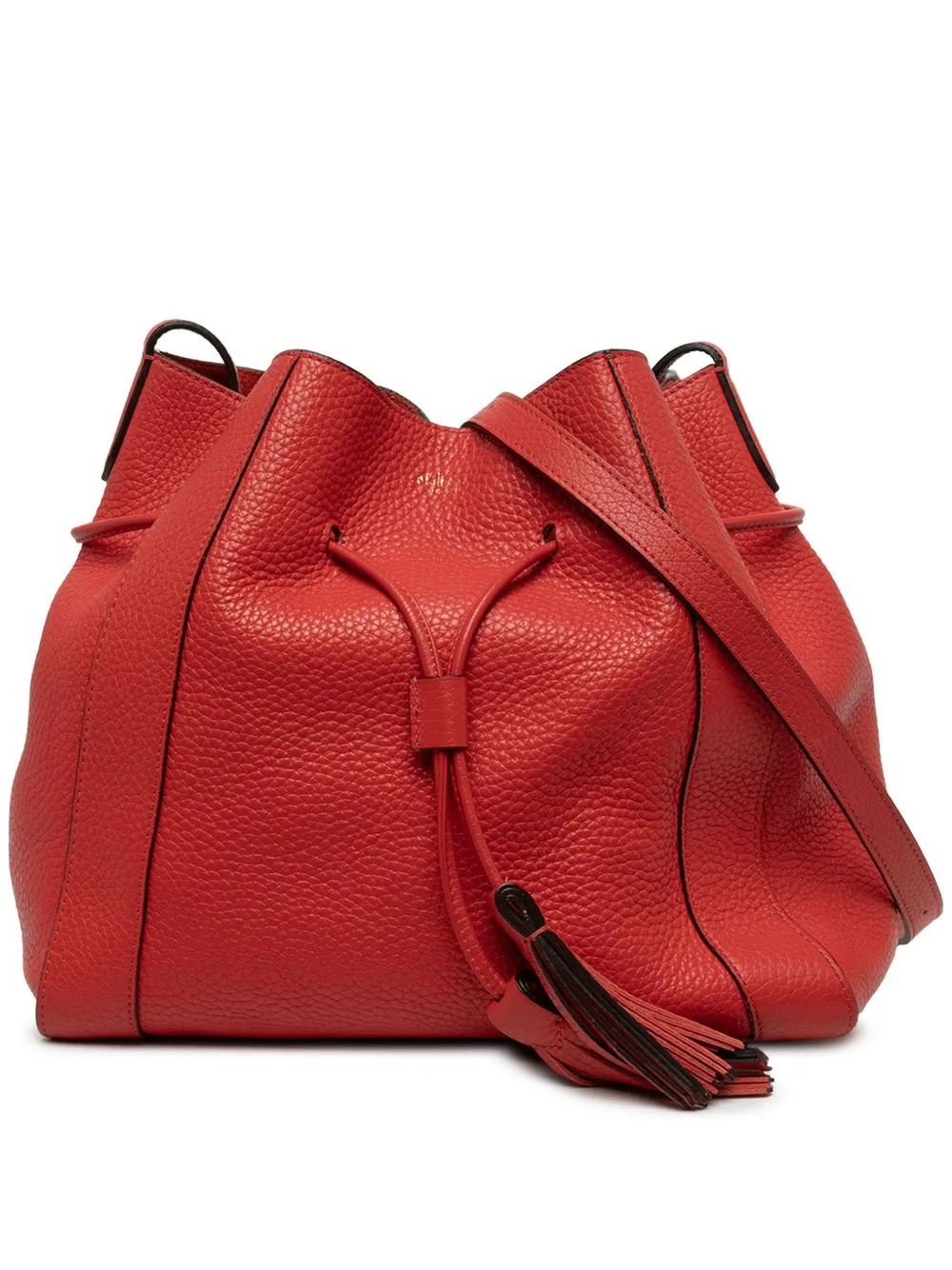 2015-2026 Leather Millie Tote Bucket Bag by Mulberry Pre-Owned