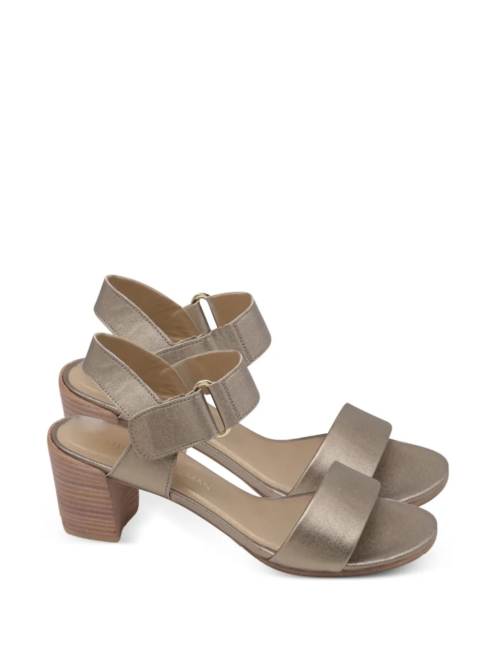 Ankle-Strap Block-Heel Sandals by Stuart Weitzman