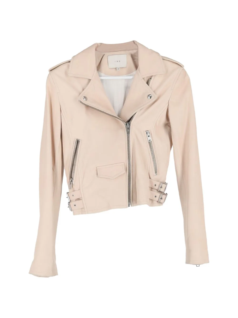 Zipped Leather Biker Jacket by IRO