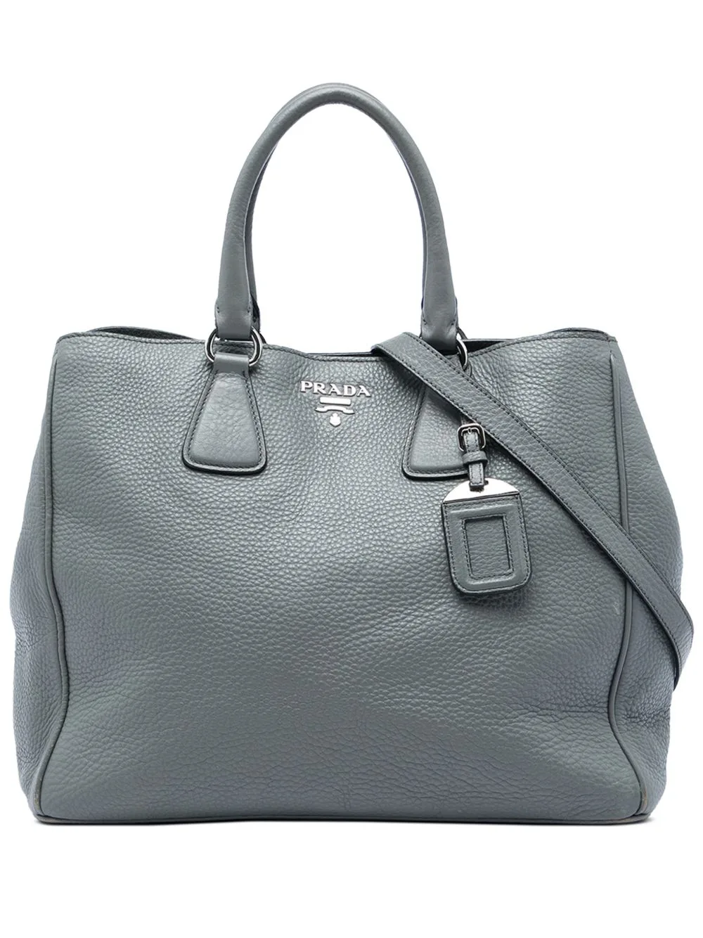 2013-2026 Vitello Daino Open Convertible Tote Satchel by Prada Pre-Owned