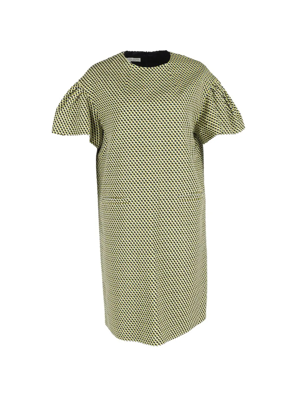 Geometric-Pattern Mini Dress by Dries Van Noten Pre-Owned