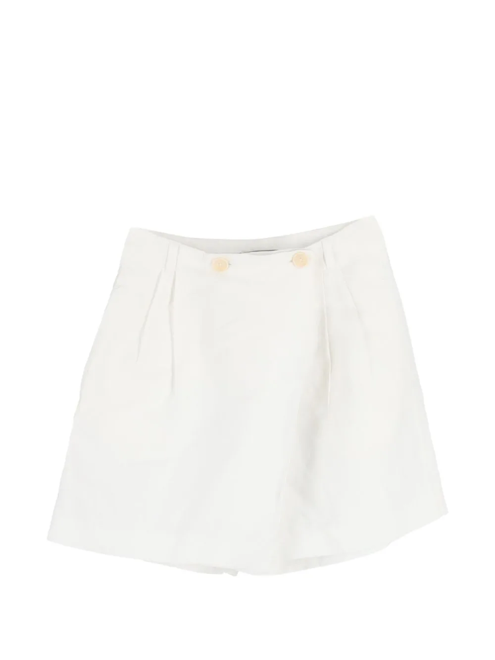 Wrap-Front Pleated Skort by Bottega Veneta Pre-Owned