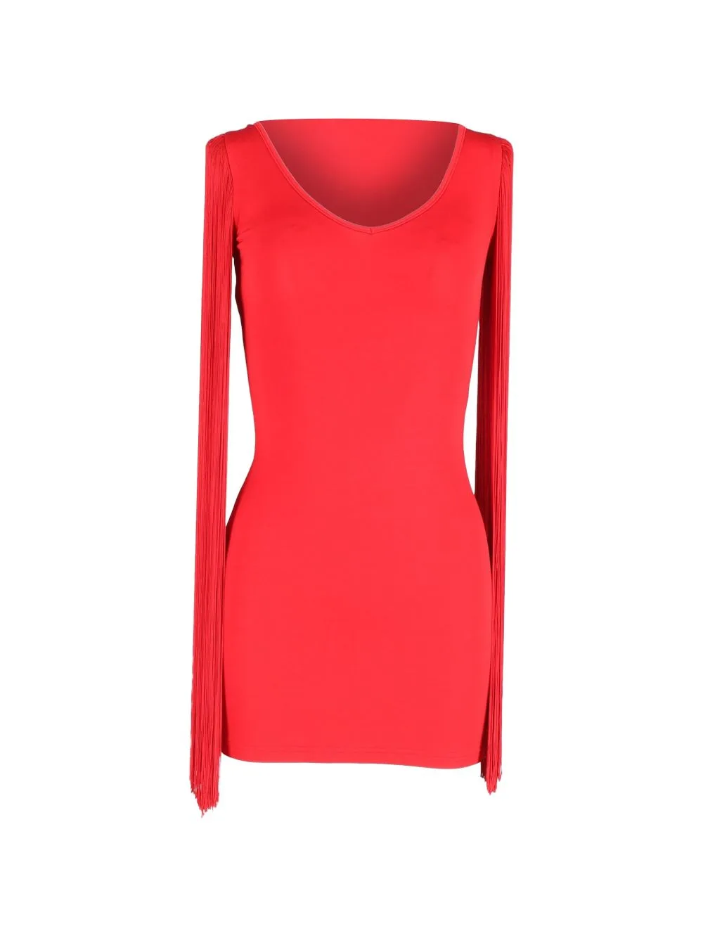 Fringe-Sleeve Mini Dress by Moschino Pre-Owned