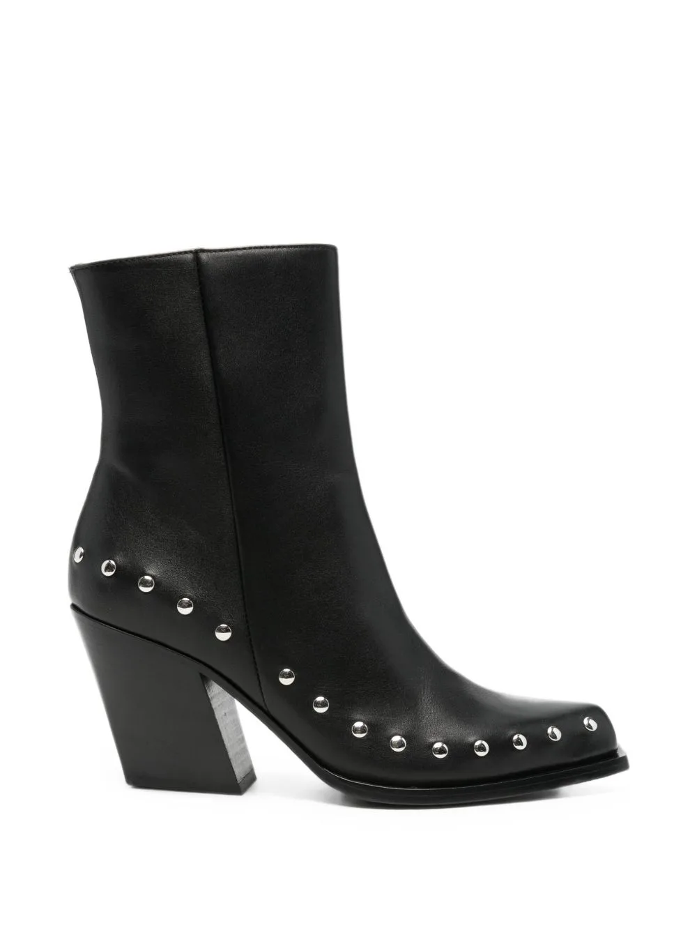 Tronc Xavier Stud-Embellished Leather Ankle Boots