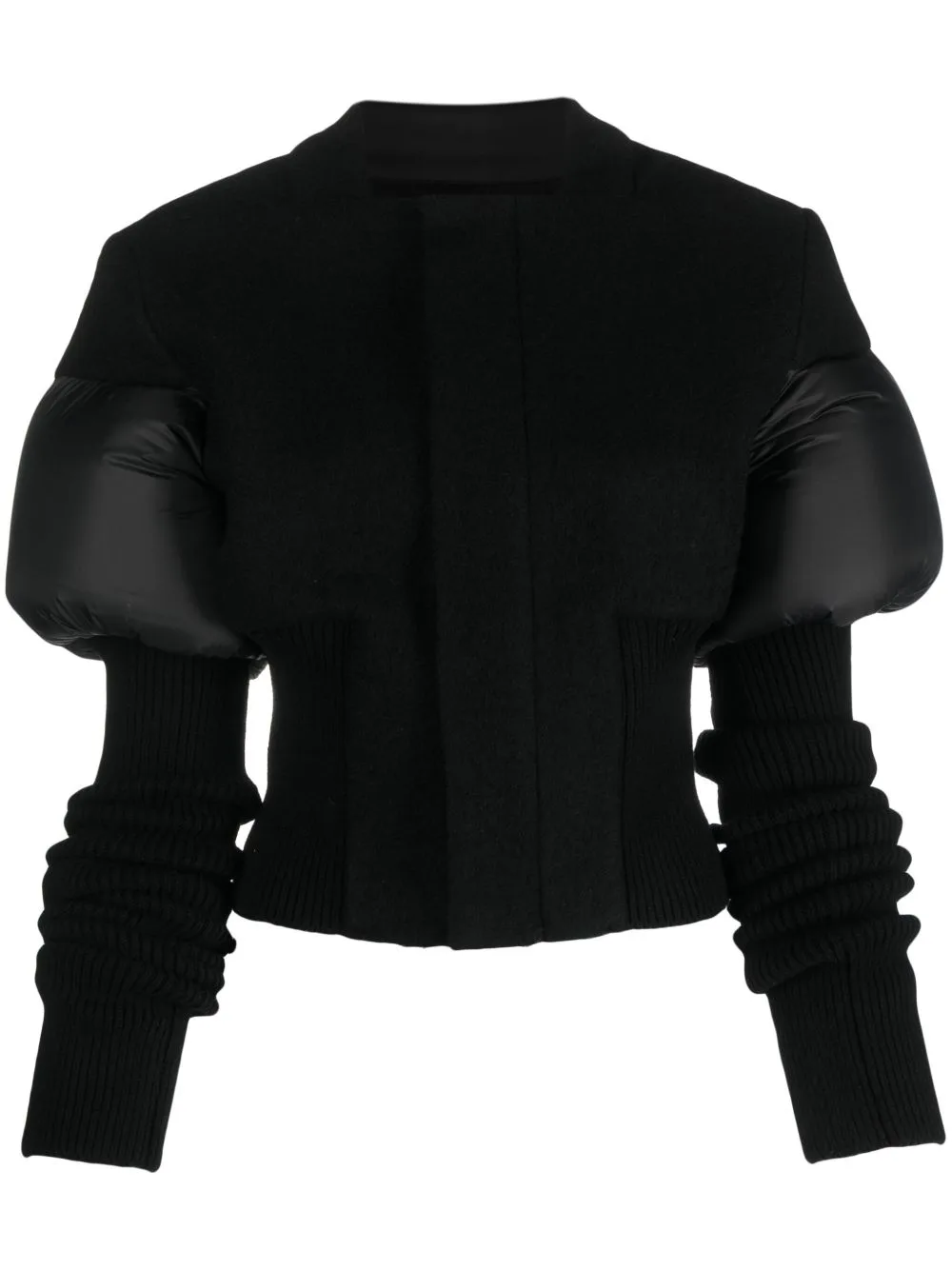 Cropped Panelled Jacket by Rick Owens