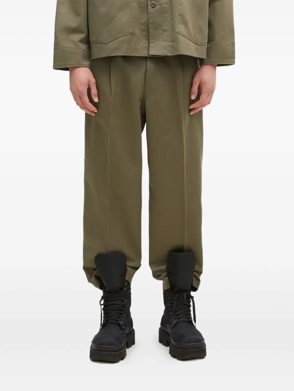 Pleated-Front Trousers by Neighborhood