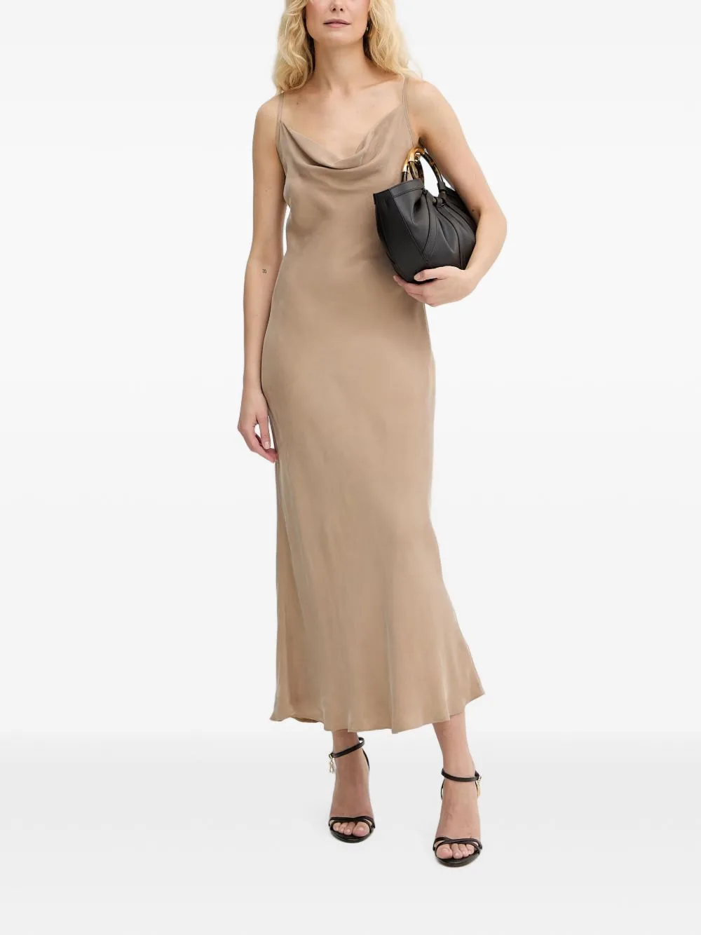 Cowl-Neck Spaghetti-Strap Midi Dress by GUESS USA