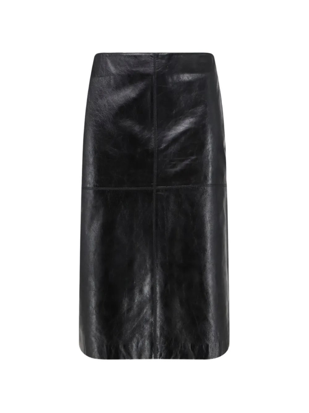 Gwen Leather Midi Skirt by Soeur