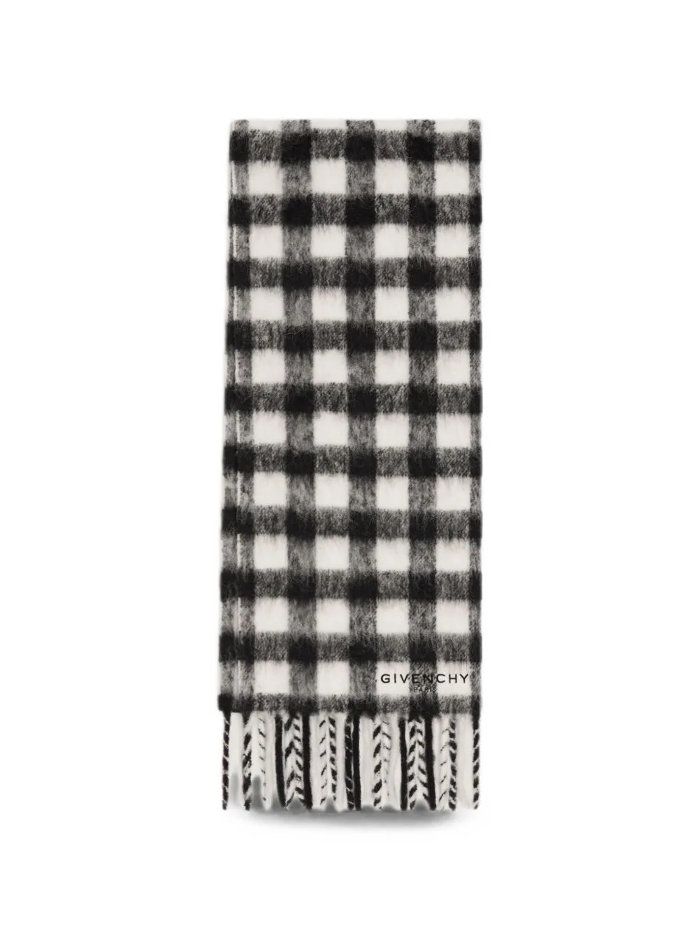 Checked Scarf in Alpaca Wool by Givenchy