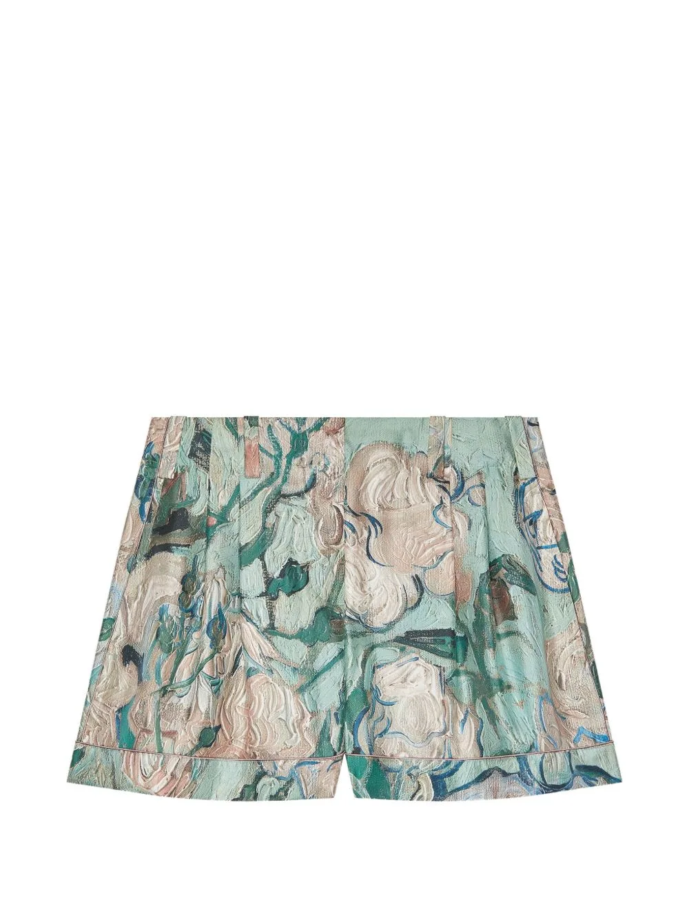Shorts in Silk with Roses Print by Givenchy