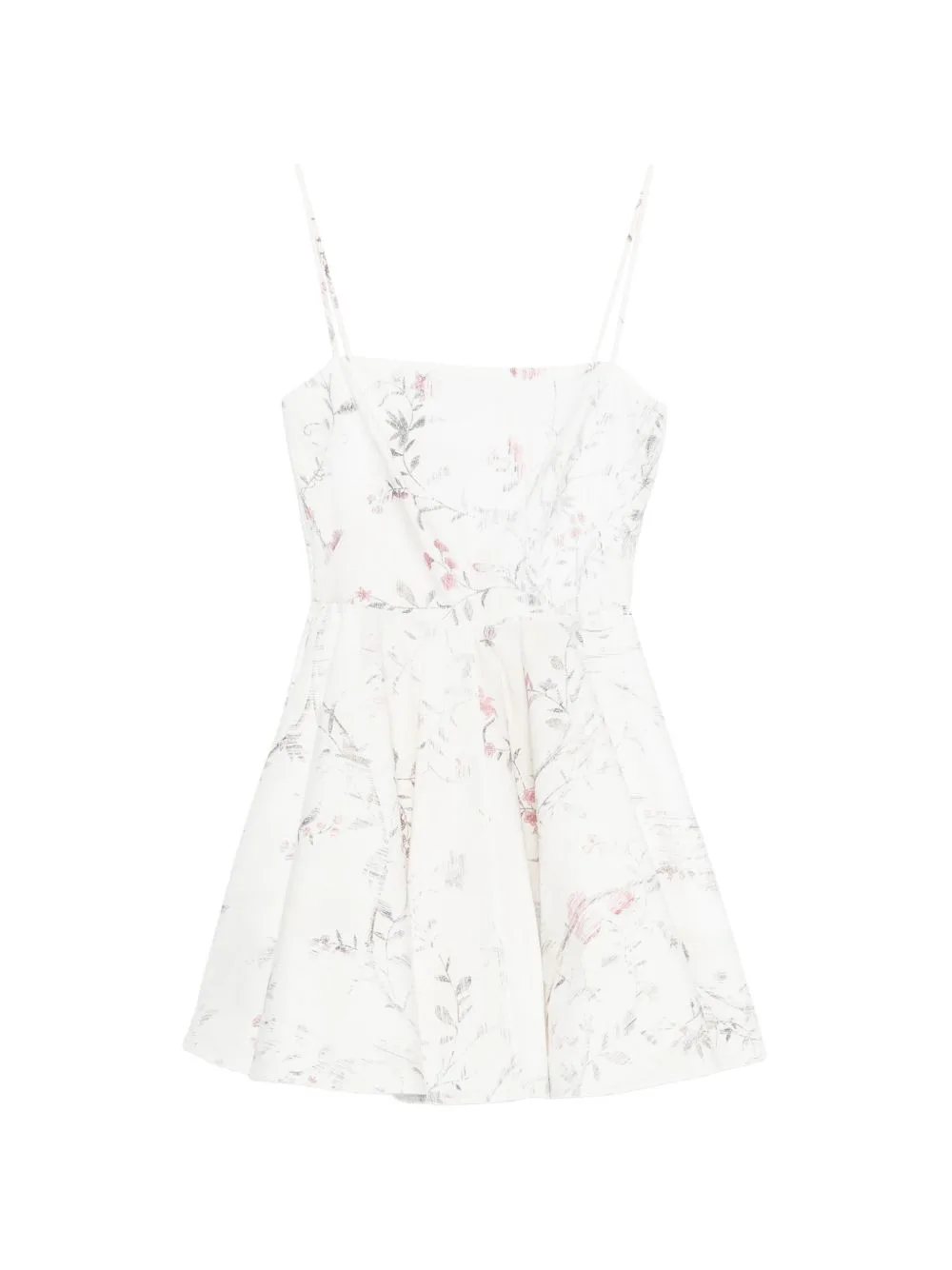 Sliced Mini Dress in Poplin with Floral Print by Givenchy
