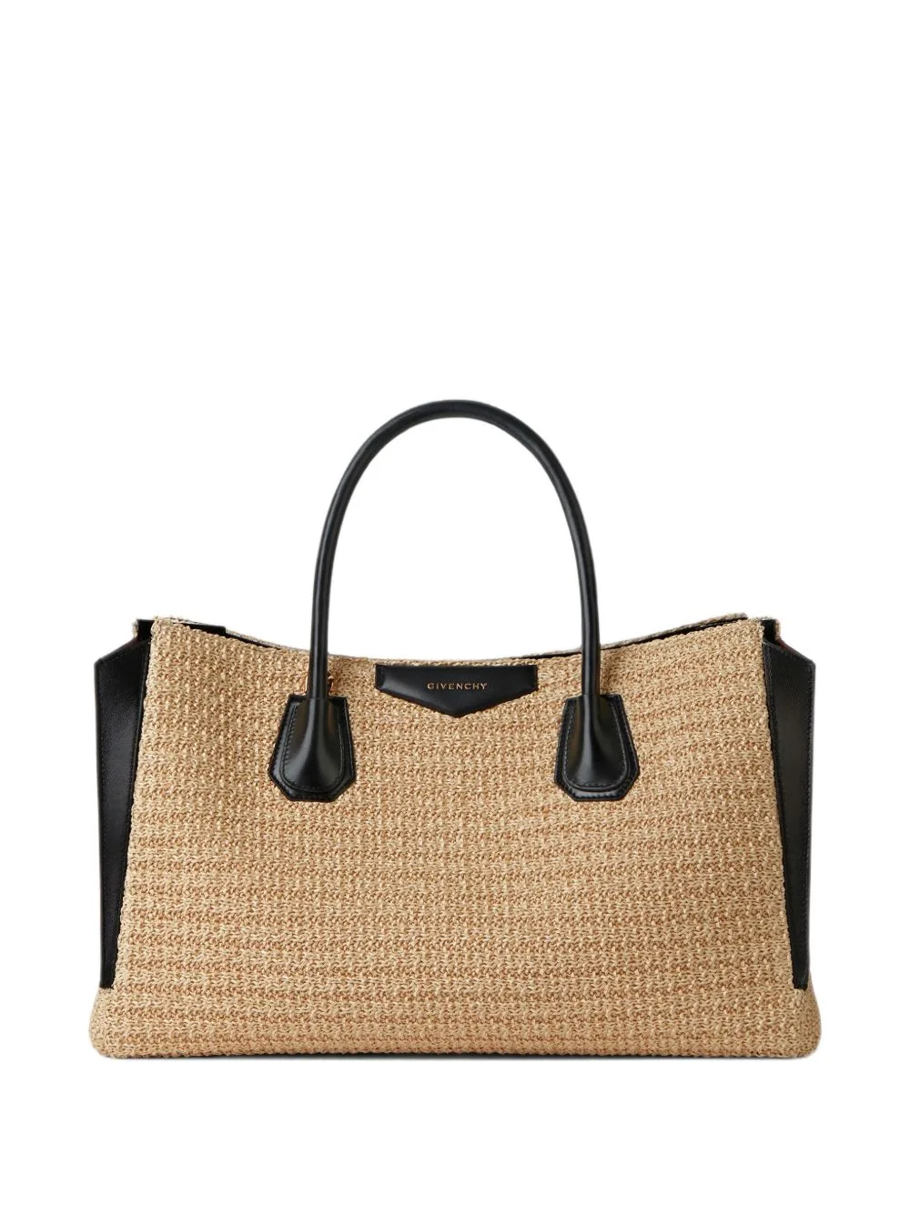 Medium Antigona Catchall Raffia-Effect Bag by Givenchy