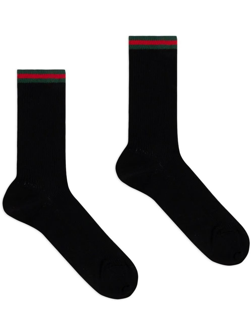 Web-Striped Cotton-Blend Socks by Gucci