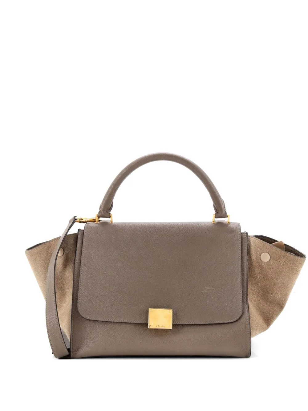 Trapeze Bag Leather Small Satchel by Celine Pre-Owned