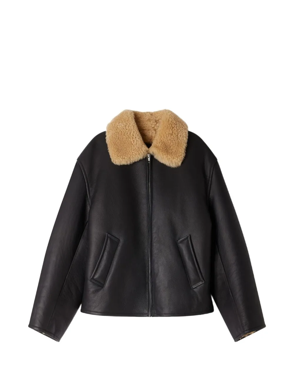 Shearling-Collar Jacket by SANDRO