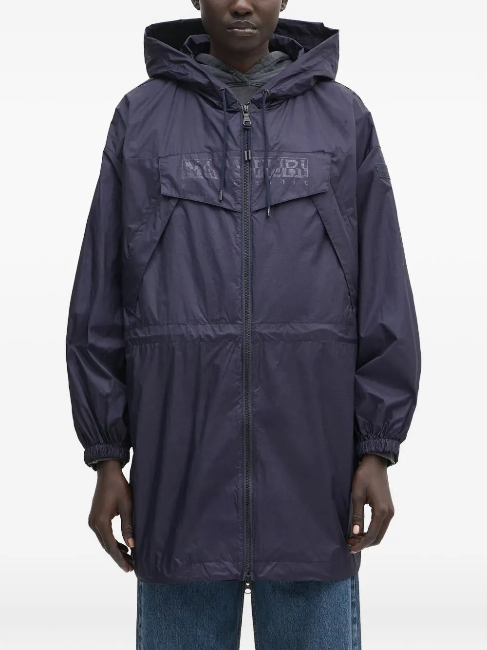 Skidoo Hooded Zipped Raincoat by Napapijri