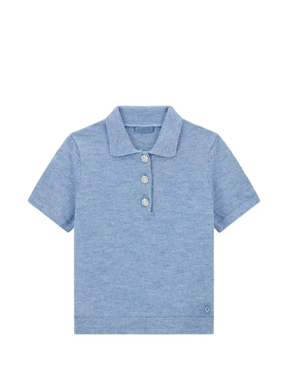 Ophelia Crystal-Embellished Polo Top by GUESS USA