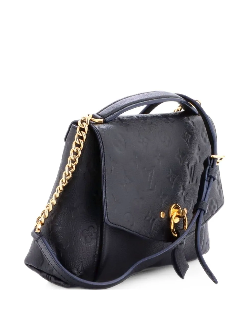 Blanche Handbag Monogram Empreinte Leather BB Shoulder Bag by Louis Vuitton Pre-Owned