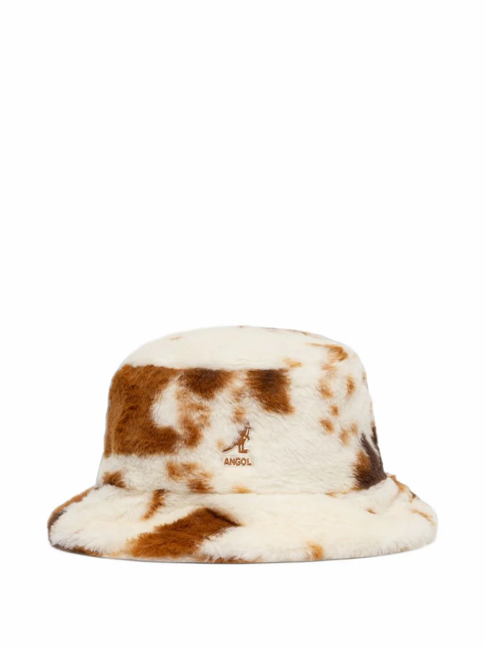 Cow-Print Faux-Fur Bucket Hat by Kangol