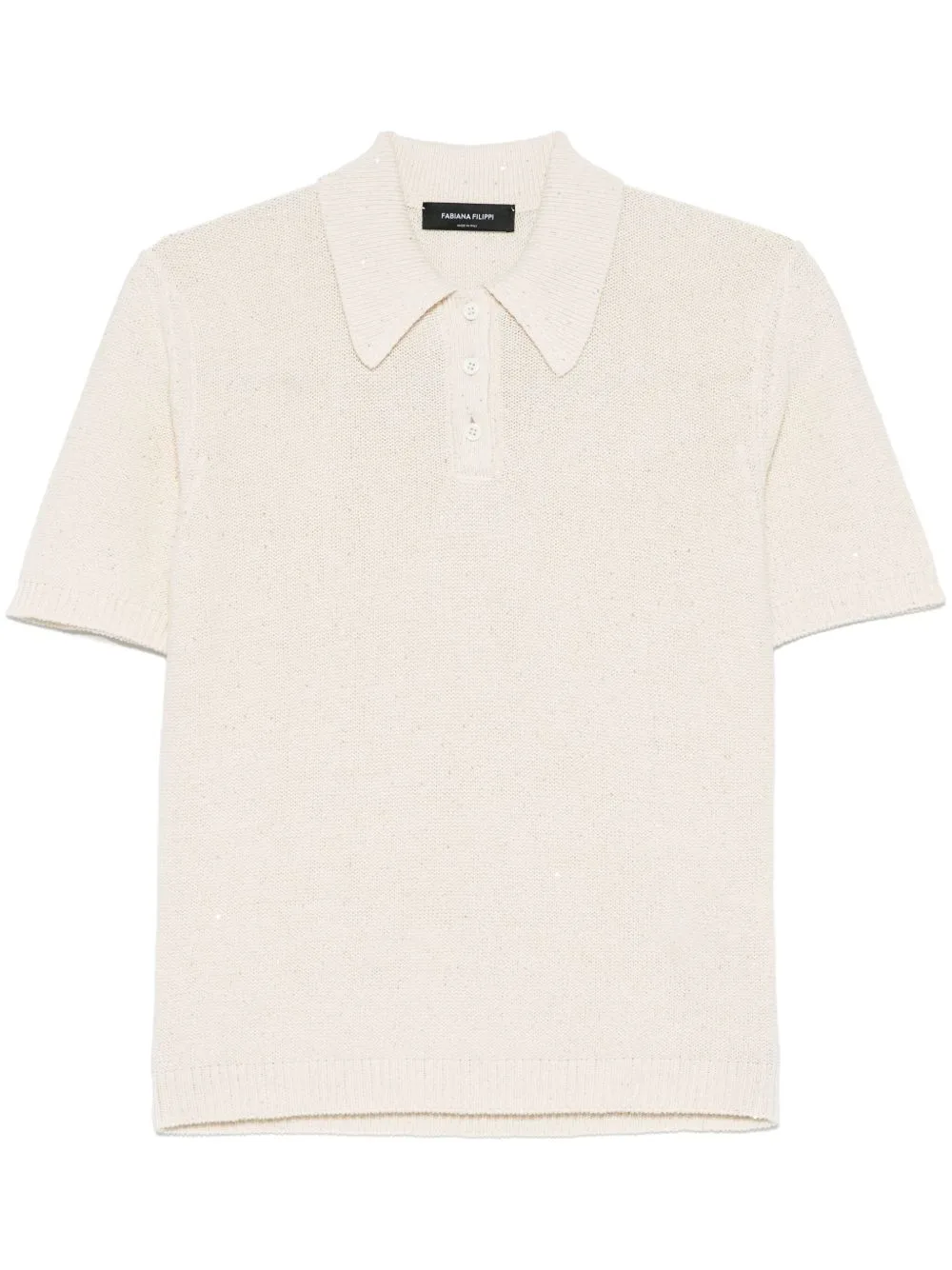 Knitted Polo Top by Fabiana Filippi