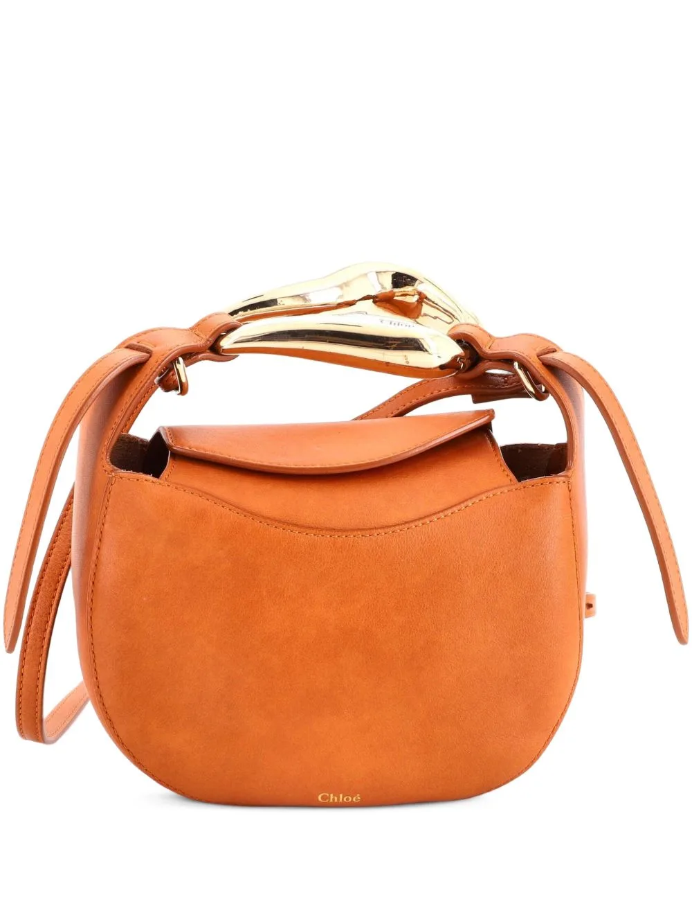 Kiss Purse Bag Leather Small Crossbody Bag by Chloé Pre-Owned