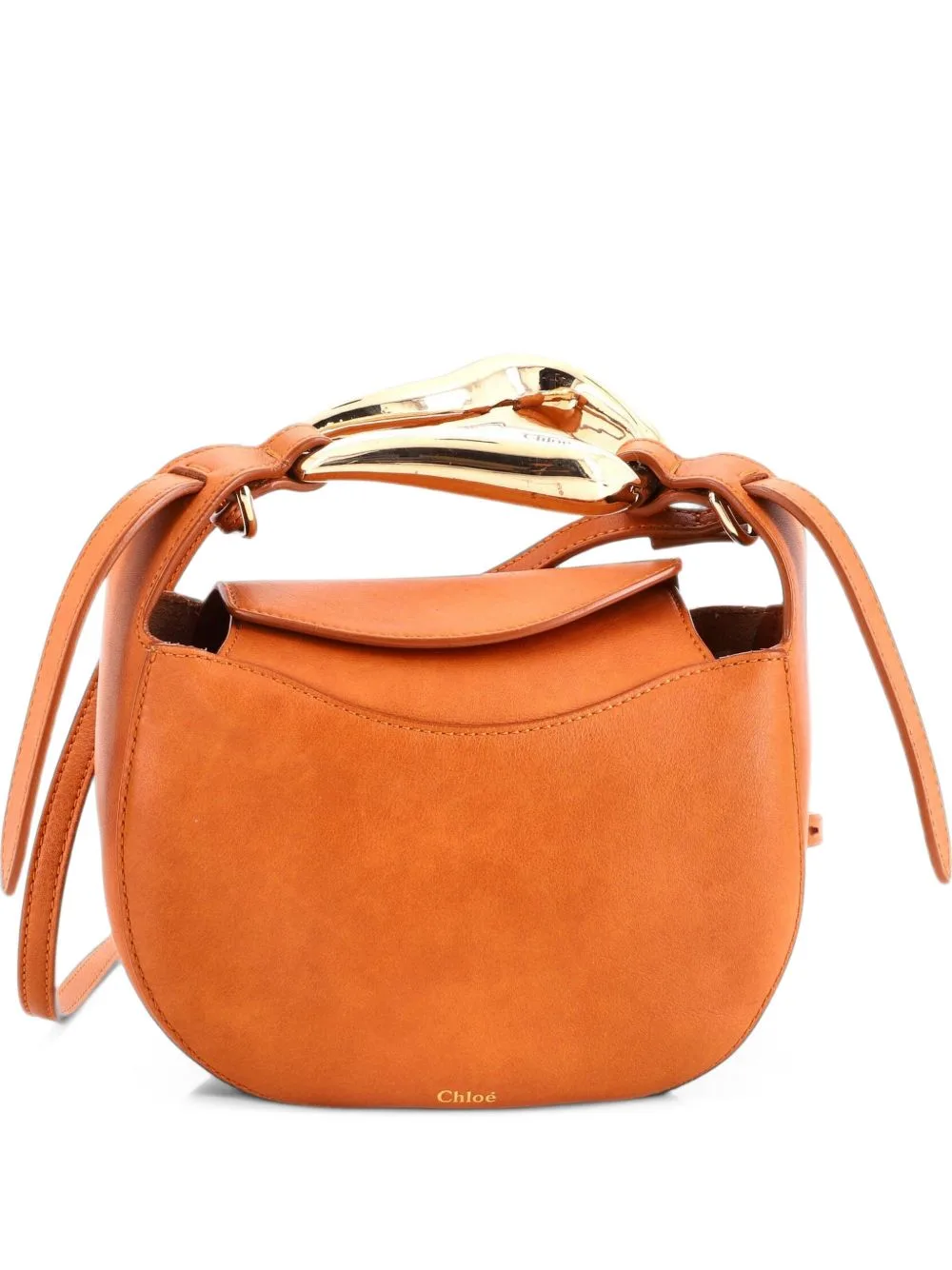 Kiss Purse Bag Leather Small Crossbody Bag by Chloé Pre-Owned