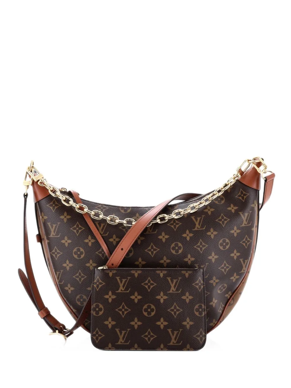 Loop Reverse Monogram Canvas Hobo Bag by Louis Vuitton Pre-Owned