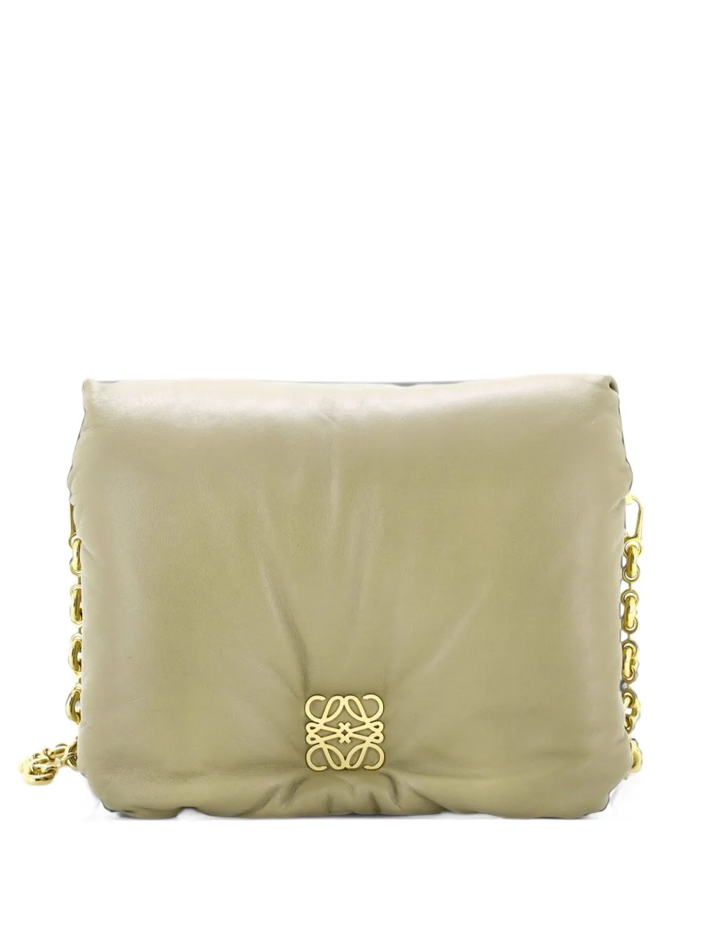 Goya Puffer Bag Leather Medium Shoulder Bag by Loewe Pre-Owned