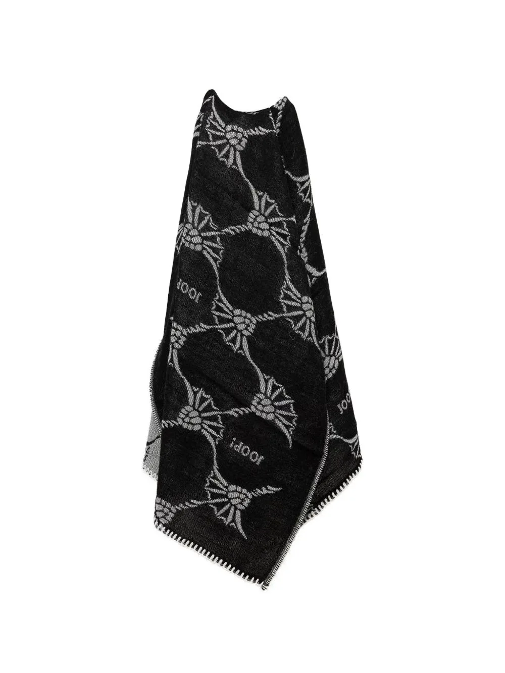 Logo-Patterned Blanket-Stitch Scarf by Joop!