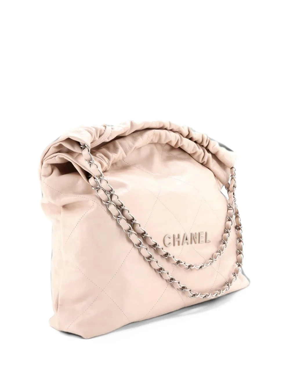 22 Chain Quilted Calfskin Medium Hobo Bag