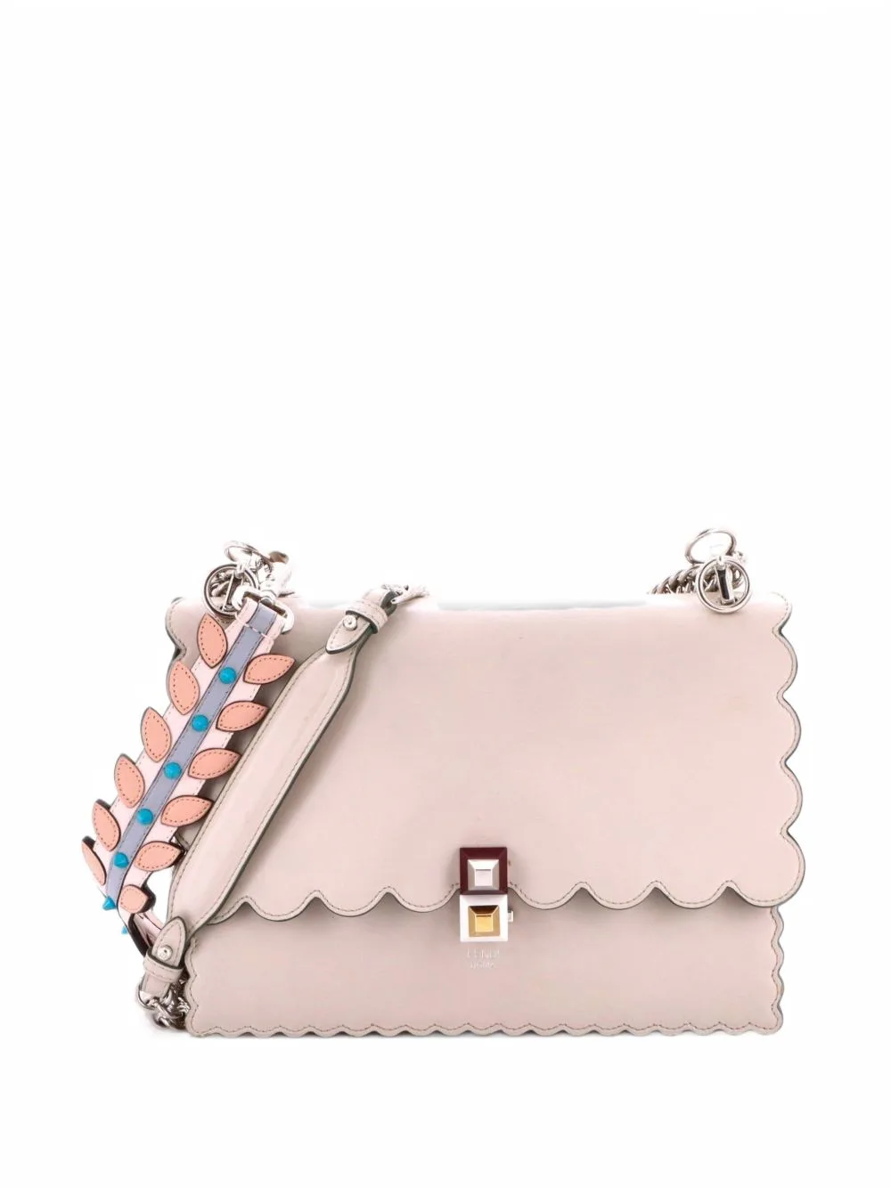 Kan I Bag Leather Medium Shoulder Bag by Fendi Pre-Owned
